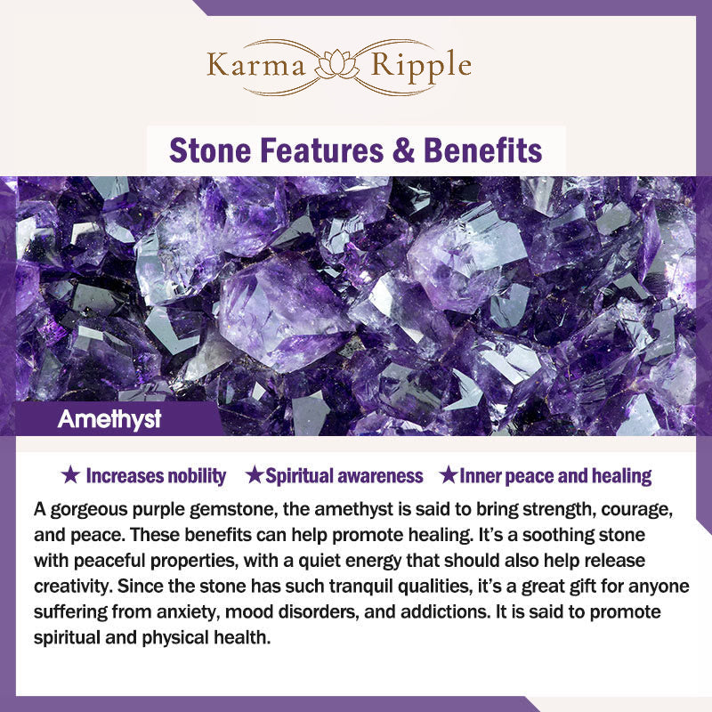 KarmaRipple's Amethyst Lily Talisman Balance Balancing Bracelet p6