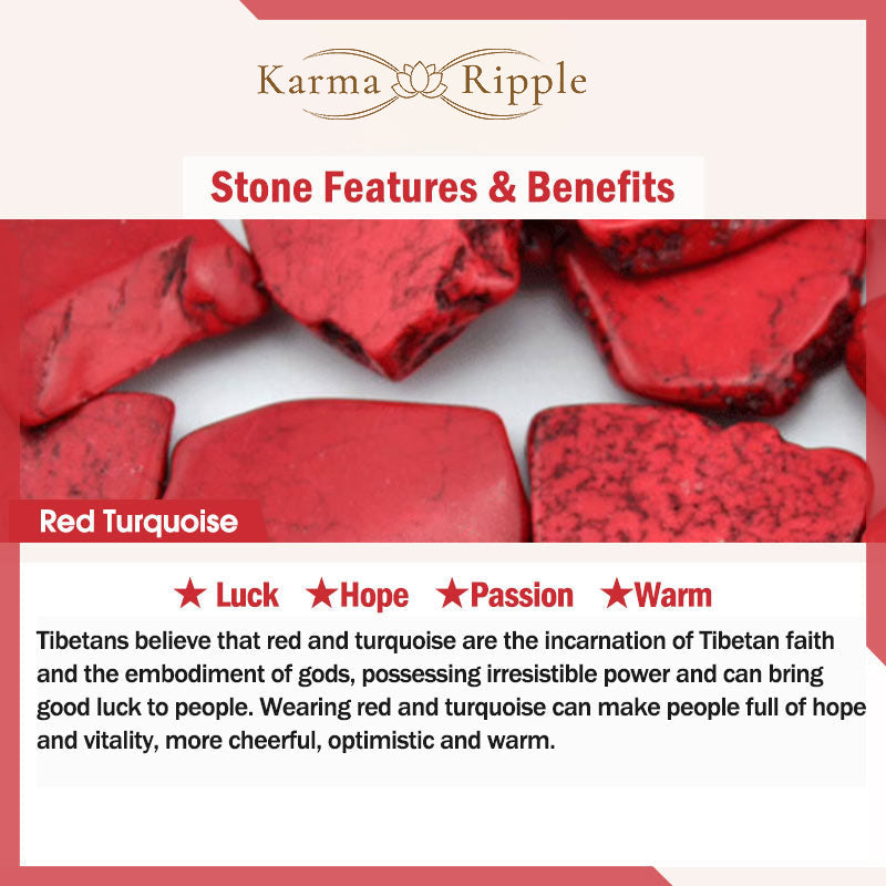 KarmaRipple's 2Pcs Authentic Gemstone Agate Buddha Protection Bracelet p24