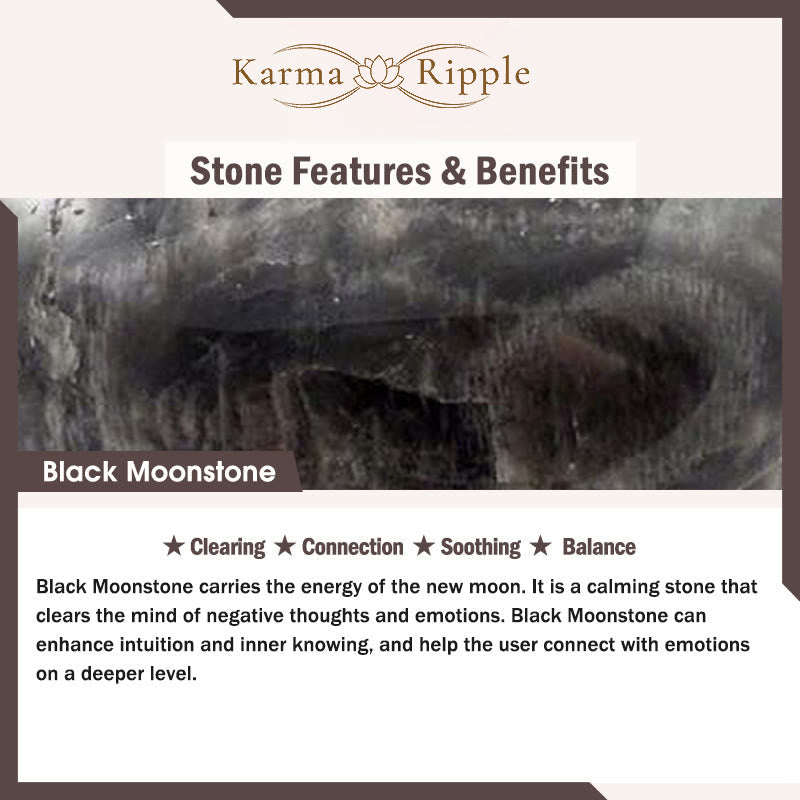 KarmaRipple's Black Moonstone Soothing Bracelet p5