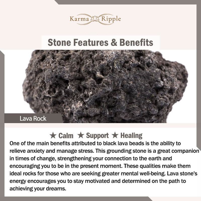 KarmaRipple's Emperor Stone Lava Rock Beadwork Tassel Happiness Necklaces Pendants p8