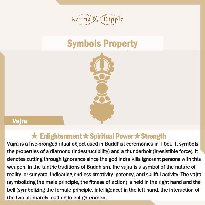 KarmaRipple's 925 Sterling Silver Vajra Dorje Engraved Spiritual Power Bracelet Bangle p8