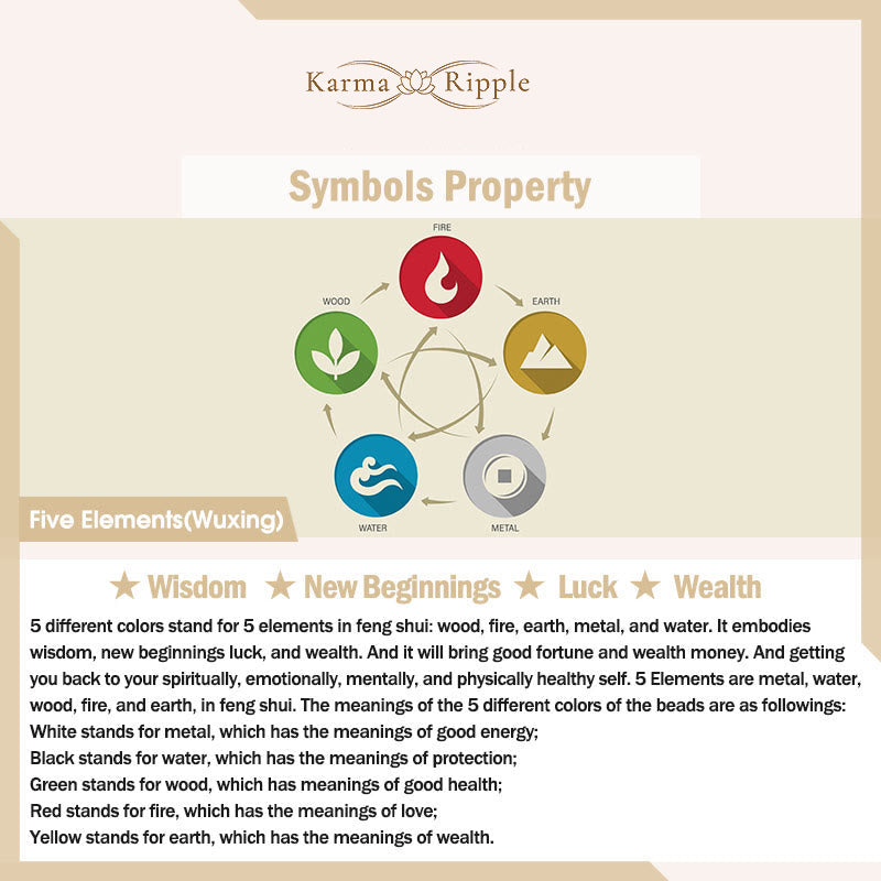 KarmaRipple's Five Elements Various Gemstone Agate Wealth Reincarnation Weave Braid Bracelet p10