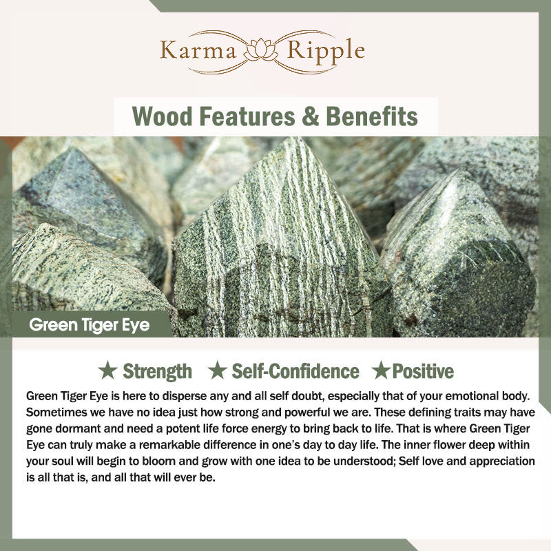 KarmaRipple's Black Onyx Tiger Eye Bead Courage Bracelet p11