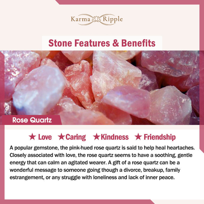 KarmaRipple's Pink Gemstone Love Warmth Bracelet Bangle p11