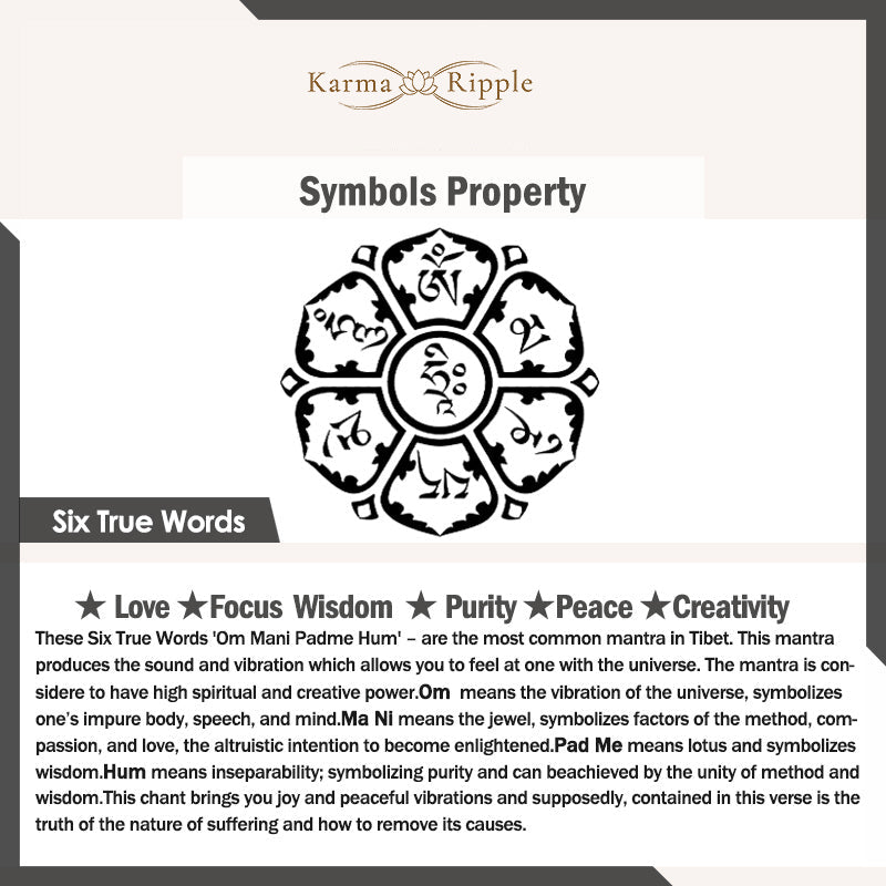 KarmaRipple's Tibetan Black Onyx Fortune Bracelet p6