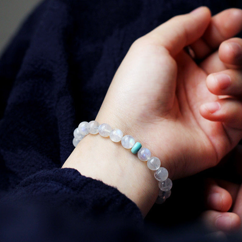 KarmaRipple's Moonstone Calm Balancing Positive Bracelet p5