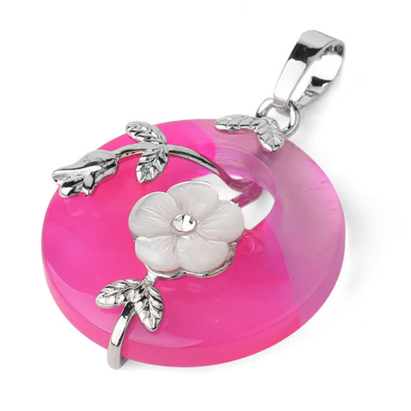 KarmaRipple's Various Gemstone Amethyst Green Aventurine Flower Balancing Pendant Necklace p13