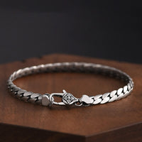 KarmaRipples Doppel-Dorje-Vajra-Stärke-Punk-Bronze-Kettenarmband-Anhänger