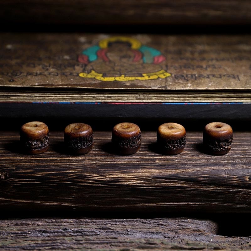 KarmaRipple's 925 Sterling Silver Chinese Zodiac Natal Buddha Handmade Tibet Yak Bone Strength Bracelet p11