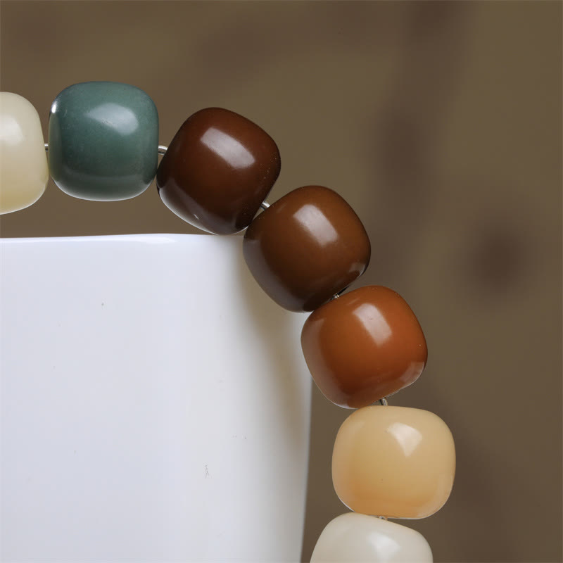 KarmaRipple's Multicolored Bodhi Seed Keep Away Evil Spirits Bracelet p6