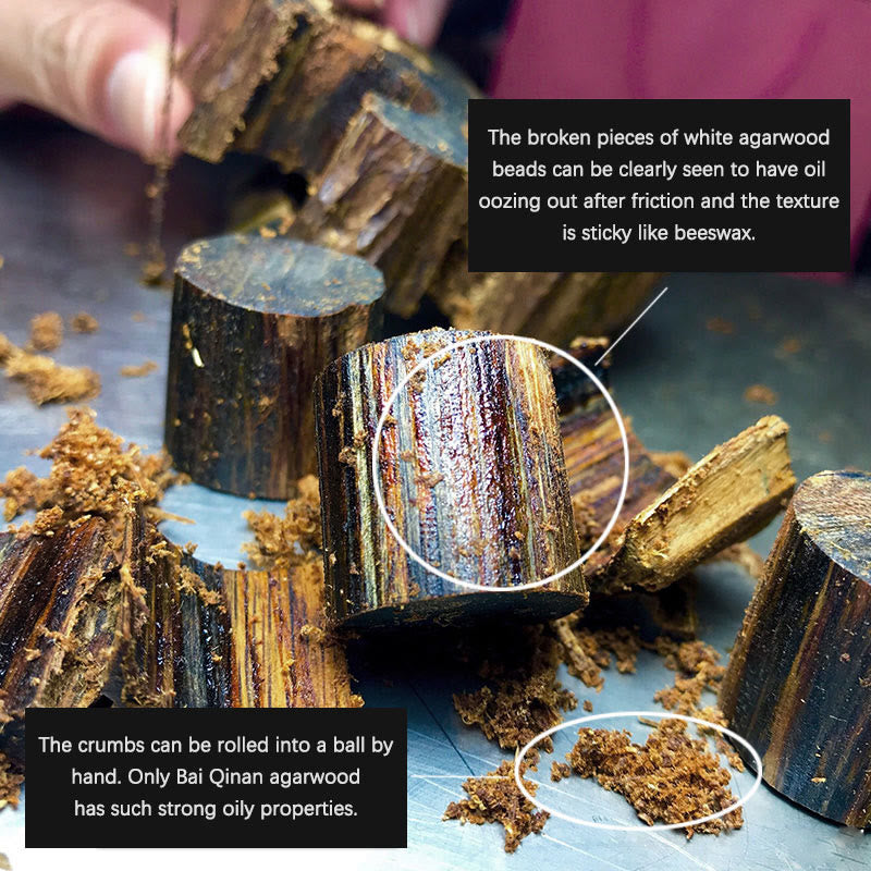 KarmaRipple's Nha Trang Rare Bai Qinan Agarwood Cyan Jade Red Agate Laughing Buddha Tibetan Bone Strength Meditation Bracelet p8