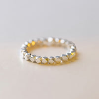 Segensring mit Perlen aus 925er Sterlingsilber von KarmaRipple