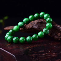 KarmaRipples Cyan-Jade-Perlen-Armband mit beruhigender Balance 