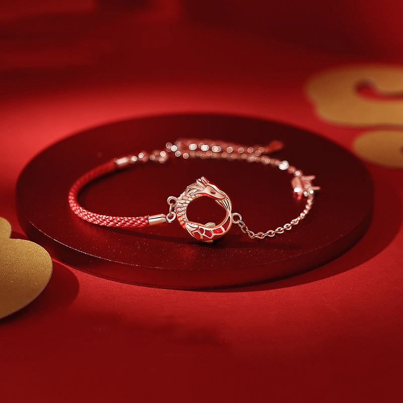 KarmaRipple's 925 Sterling Silver Year Of The Dragon Bronze Koi Fish Fortune Protection Bracelet p17