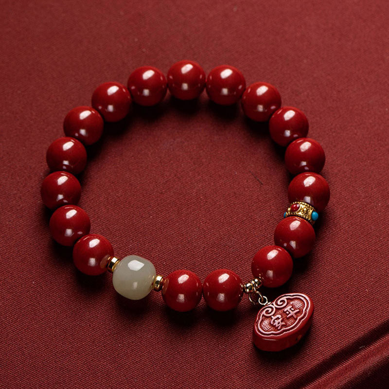 KarmaRipple's Cinnabar Jade Balancing Protection Talisman Bracelet p16