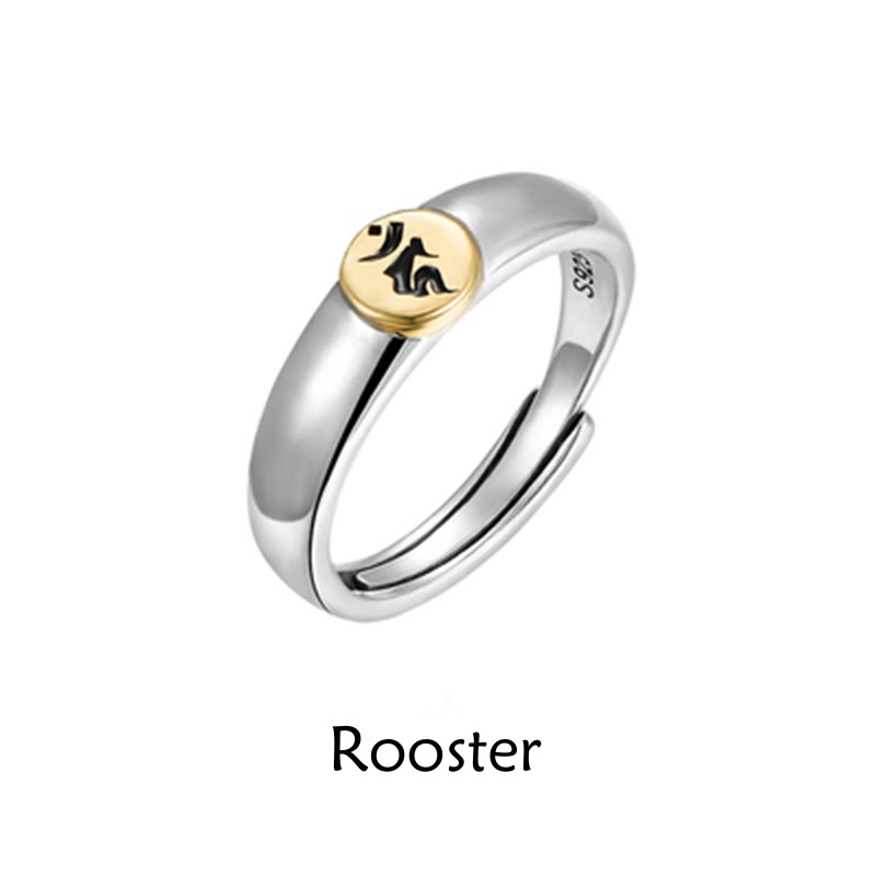 KarmaRipple's Tibetan Om Mani Padme Hum Carved Chinese Zodiac Natal Buddha Peace Ring p7