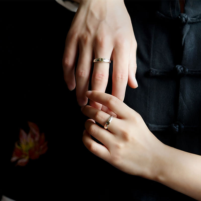 KarmaRipple's Tibetan Om Mani Padme Hum Carved Chinese Zodiac Natal Buddha Peace Ring p49