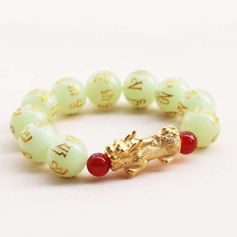 KarmaRipple's FengShui Fortunate Pixiu Glowstone Wealth Bracelet p3