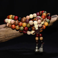 KarmaRipples 108 Perlen Wenge Holz Mala Blessing Meditationsarmband