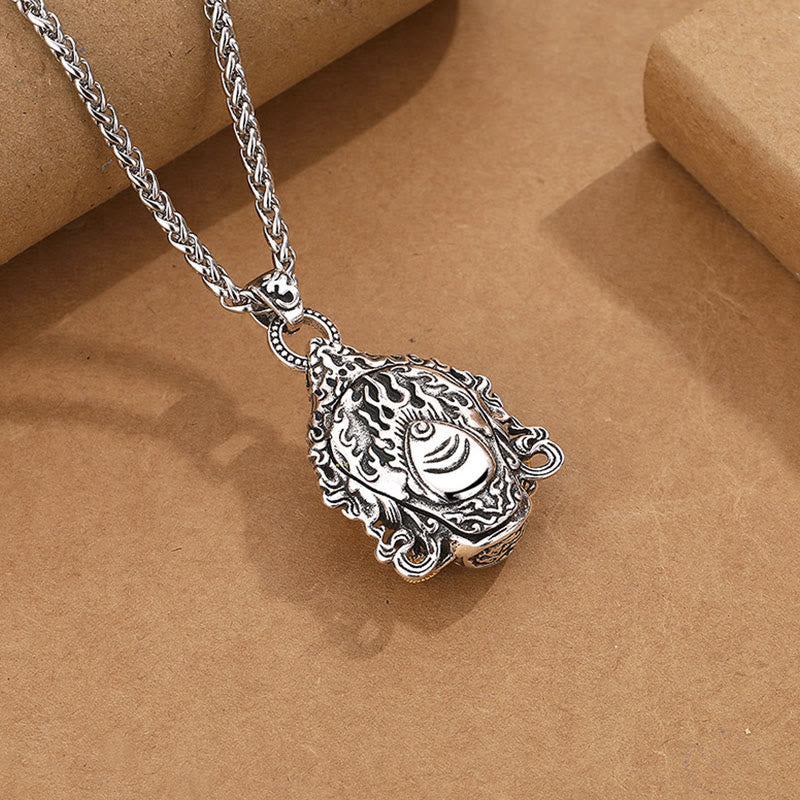 KarmaRipple's Yellow God of Wealth Amulet Bronze Fortune Pendant Necklace p5