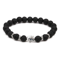 KarmaRipples Lavastein-Tigerauge-Stein-Elefanten-Diffusor-Peace-Balancing-Armband