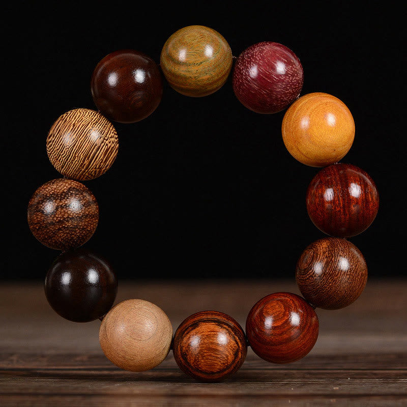 KarmaRipple's Multicolored Sandalwood Protection Balancing Bracelet p3