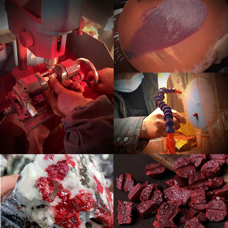 KarmaRipple's 925 Sterling Silver Chinese Zodiac Natal Buddha Cinnabar Om Mani Padme Hum Calm Bracelet p20