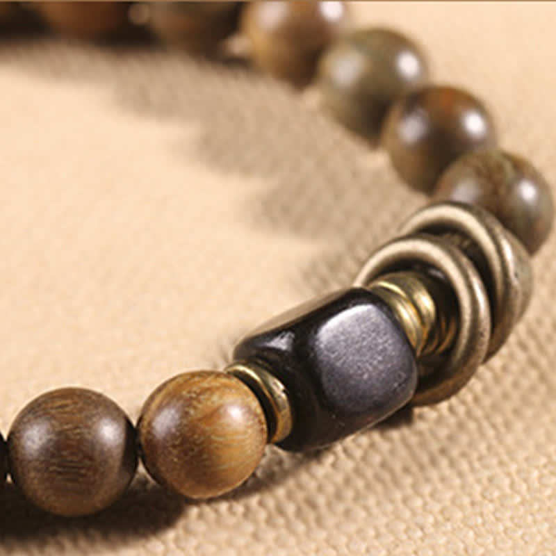 KarmaRipple's Tibetan Green Sandalwood Gemstone Soothing Peace Bracelet p16