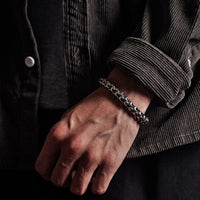 KarmaRipples Retro-Armband mit Drachenschuppenmuster und Erfolgsstärke