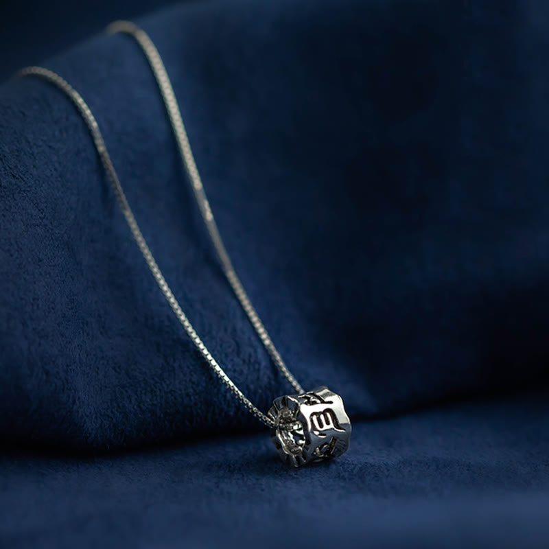 KarmaRipple's 925 Sterling Silver Tibetan Om Mani Padme Hum Engraved Love Focus Pendant Necklace p14