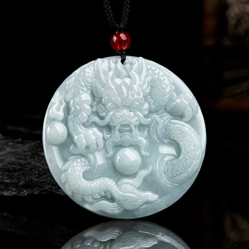KarmaRipple's ???A Flash Sale- Chinese Zodiac Dragon Jade Success Amulet String Pendant p13