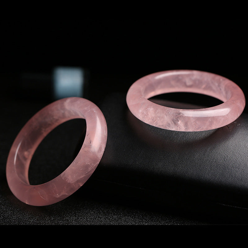 KarmaRipple's Authentic Rose Quartz Love Caring Bracelet Bangle p6