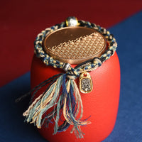 KarmaRipples Zakiram, Göttin des Reichtums, Om Mani Padme Hum, Peace, handgefertigtes Armband