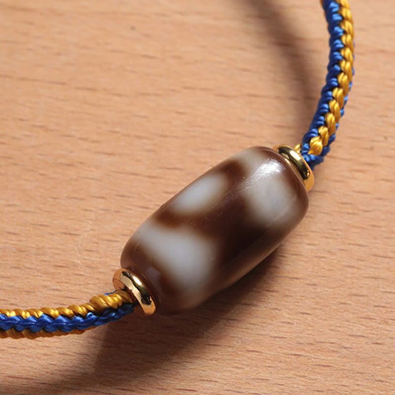 KarmaRipple's Tibetan Three-eyed Dzi Bead Fortune Happiness Bracelet p7