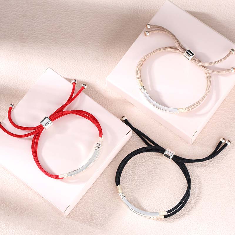 KarmaRipple's 925 Sterling Silver Red String Layered Braid Bracelet p4