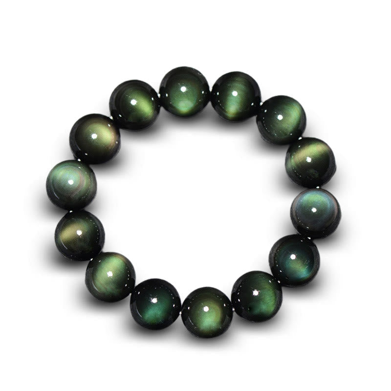 KarmaRipple's Authentic Green Eye Obsidian Wealth Bracelet p16