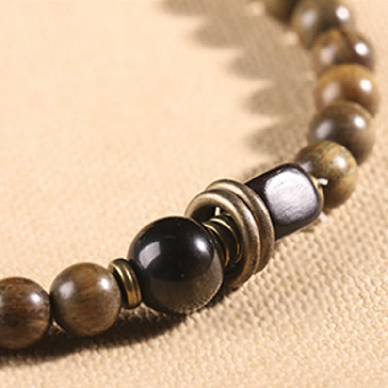 KarmaRipple's Tibetan Green Sandalwood Gemstone Soothing Peace Bracelet p15