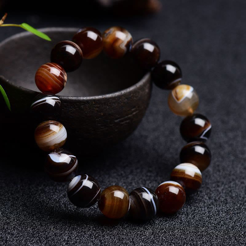 KarmaRipple's Tibetan Sardonyx Happiness Positive Bracelet p12