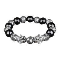 KarmaRipples tibetisches FengShui PiXiu Obsidian-Armband