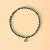 KarmaRipples authentisches Anti-Angst-Talisman-Armband mit Malachit-Elefanten