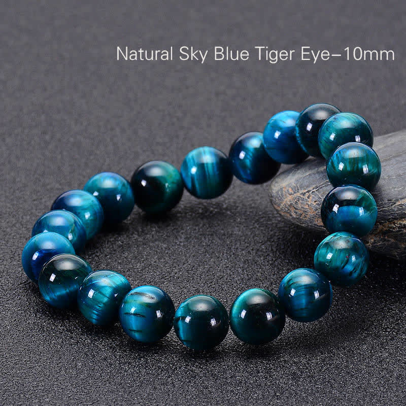 KarmaRipple's Blue Tiger Eye Protection Bracelet p5