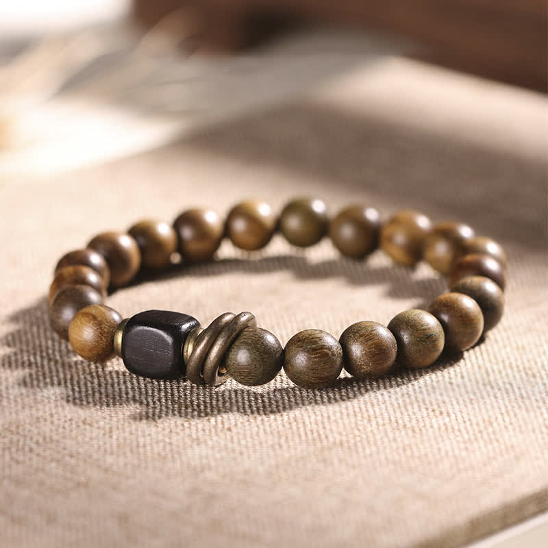 KarmaRipple's Tibetan Green Sandalwood Gemstone Soothing Peace Bracelet p3