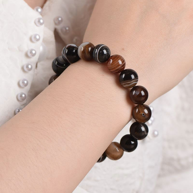 KarmaRipple's Tibetan Sardonyx Happiness Positive Bracelet p4