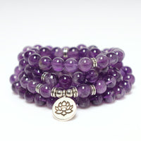 KarmaRipples authentisches Amethyst-Reinigungs-Mala-Armband