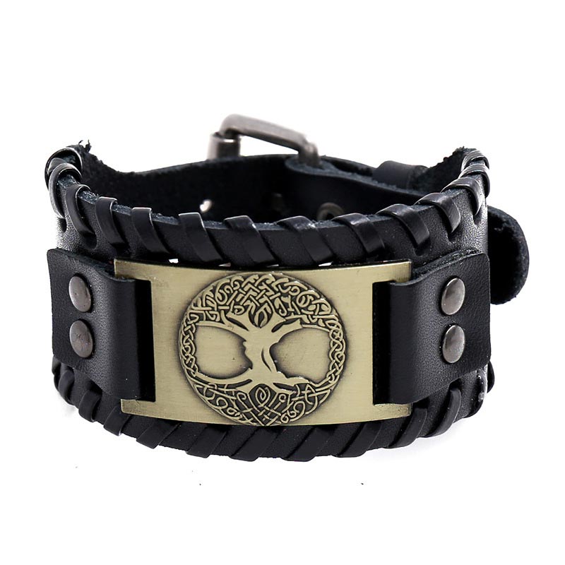 KarmaRipple's Fortunate Tree Of Life Balance Leather Bracelet p3