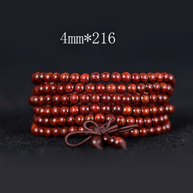 KarmaRipple's Tibetan Small Leaf Red Sandalwood Balance Bracelet p23