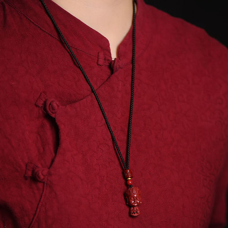 KarmaRipple's Chinese Zodiac Natal Buddha Authentic Cinnabar Amulet Keep Away Evil Spirits Pendant Necklace p19