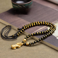KarmaRipples FengShui-Obsidian-PiXiu-Reichtumsanhänger