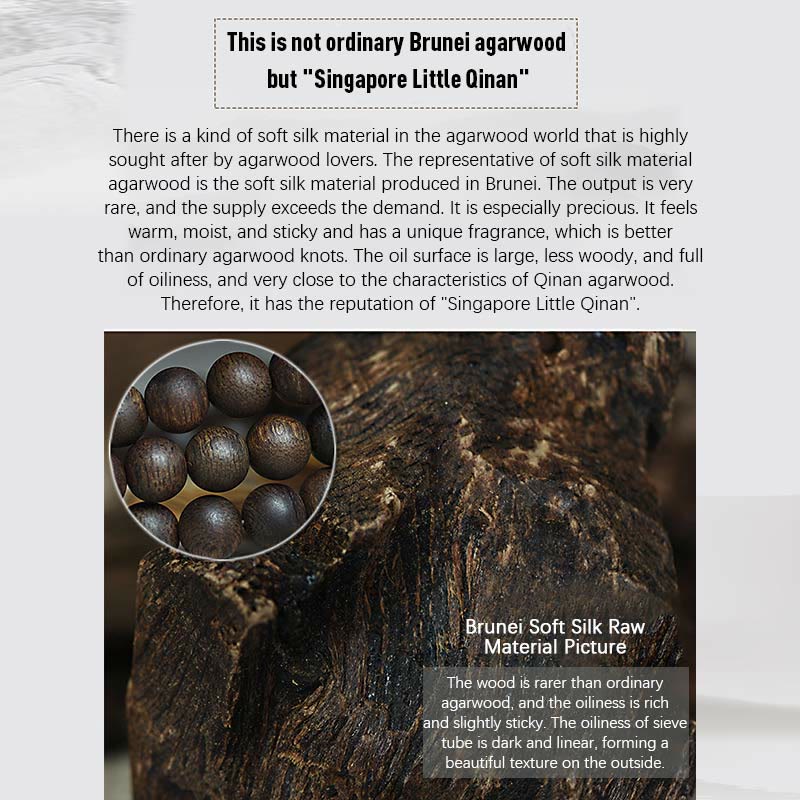 KarmaRipple's 108 Mala Beadwork 999 Pure Gold Beadwork Rare Brunei Agarwood Peace Strength Bracelet p9