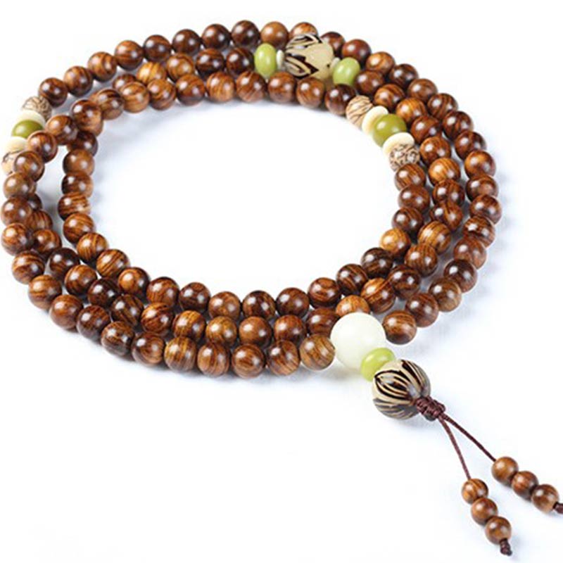 KarmaRipple's Tibetan Rosewood Mala Protection Calm Bracelet p7